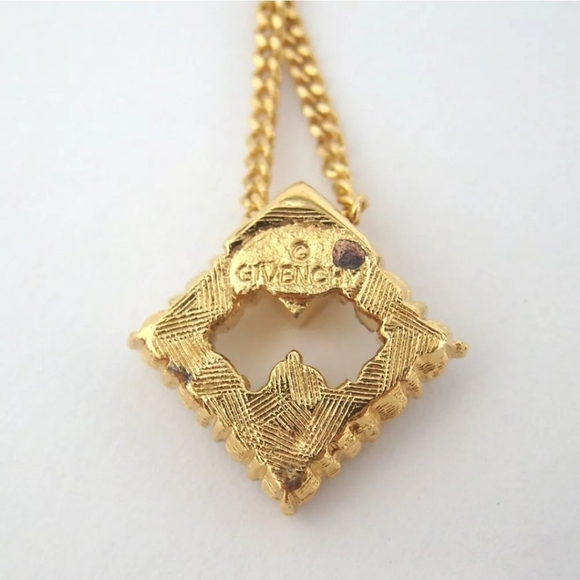 Givenchy Logo Rhinestone Necklace - Picture 4 of 5